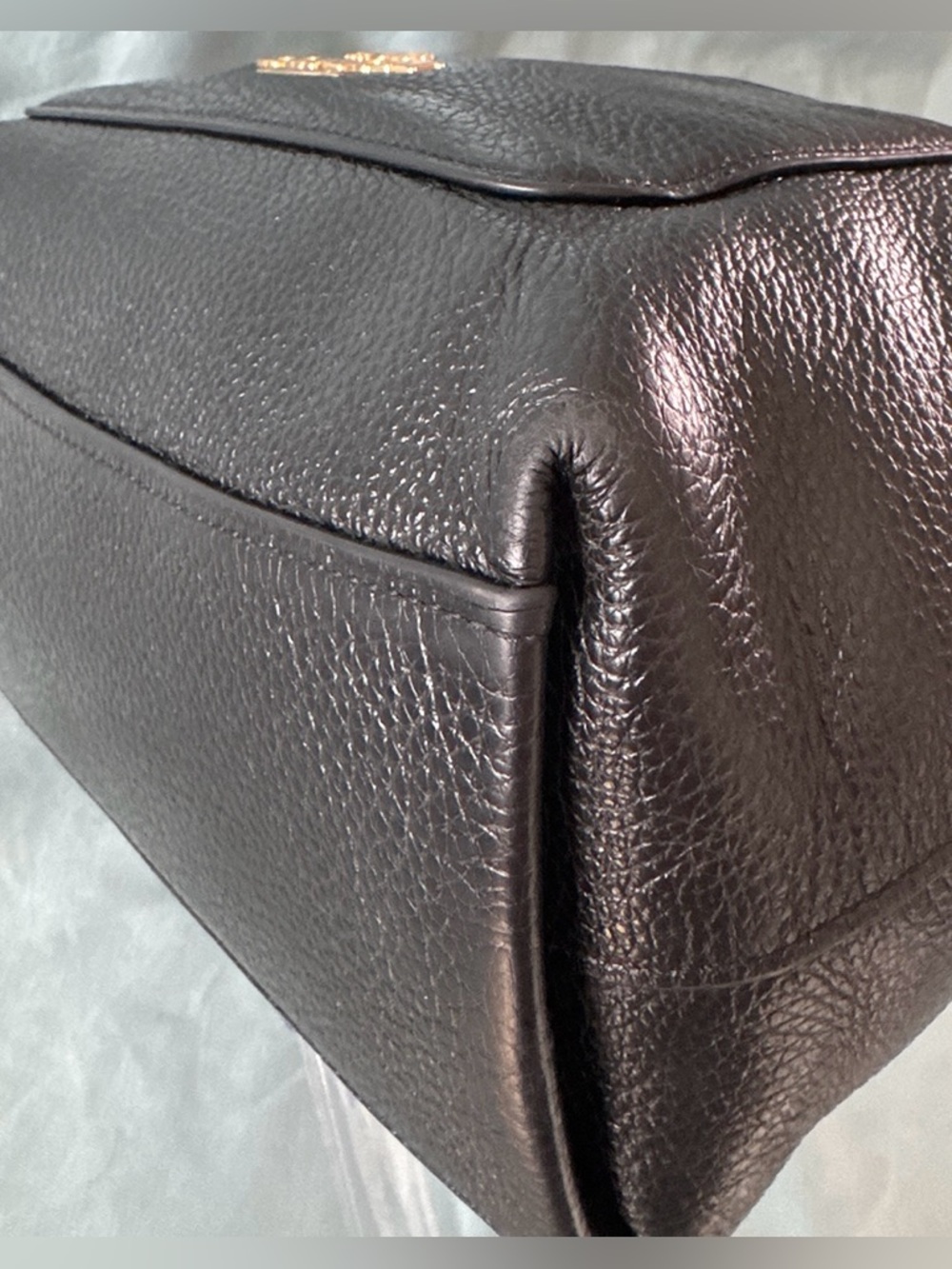 COACH Mini Emma Satchel (F31466) Pebbled Leather with Cherry Charm - Picture 9 of 13